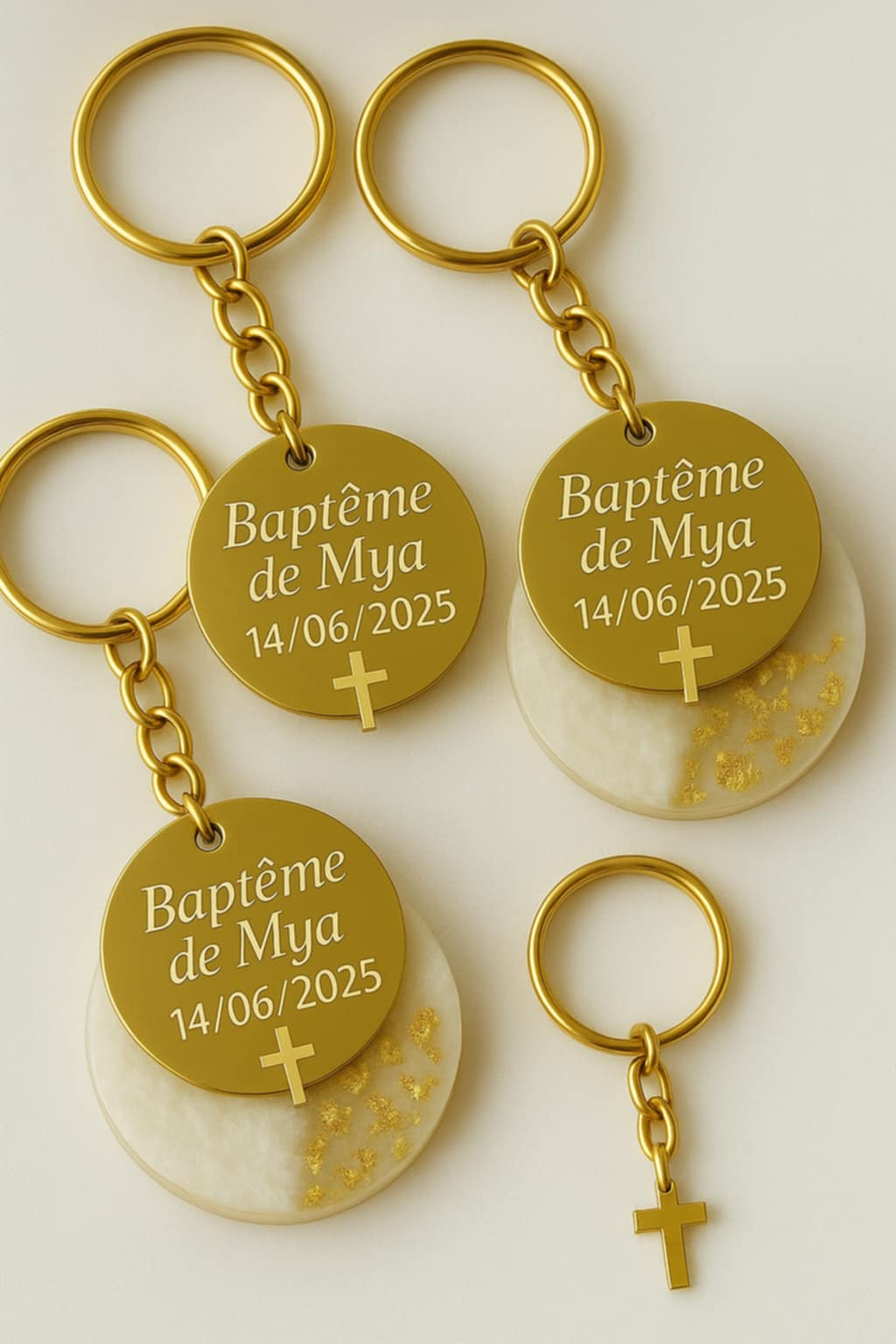Personnaliser vos porte-clés de Baptême - L'art à part
